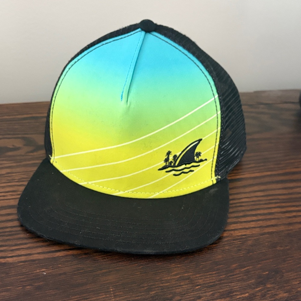 Gradient Blue and Yellow Trucker Hat